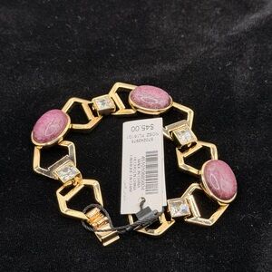 White House Black Market Gold and Purple Bracelet